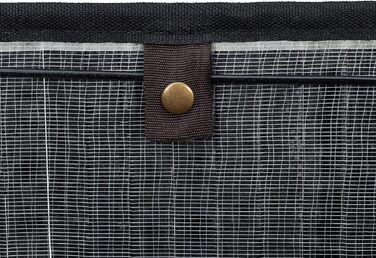 Wäschekorb Bambus, rechteckiger Wäschesortierer, 2 Fächer, faltbar, 95 l
