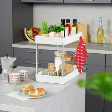 Relaxdays Unter Waschbecken Regal im 2er Set