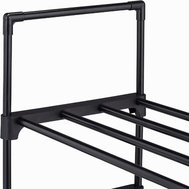 Relaxdays XXL Schuhregal, 10 Ebenen, modular, HxBxT: 175,5 x 93 x 30,5 cm, Metall, (Schwarz)