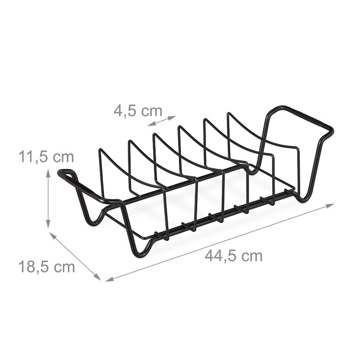 Relaxdays Rippchenhalter für den Grill