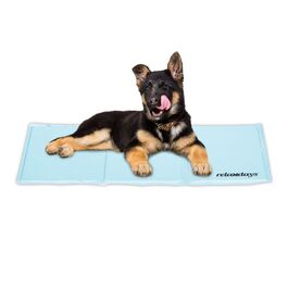 Relaxdays Hellblaue Kühlmatte für Hunde
