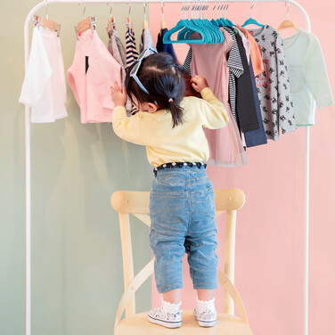 Relaxdays Kleiderbügel Kinder 20er Set