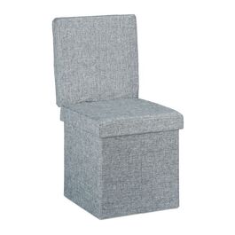 Relaxdays Faltbarer Sitzhocker mit Lehne