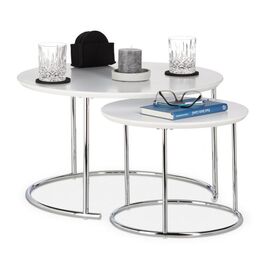 Relaxdays Beistelltisch 2er Set Satztisch