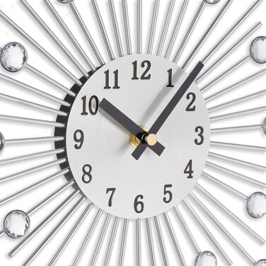 Relaxdays Wanduhr Diamant Ø 33 cm