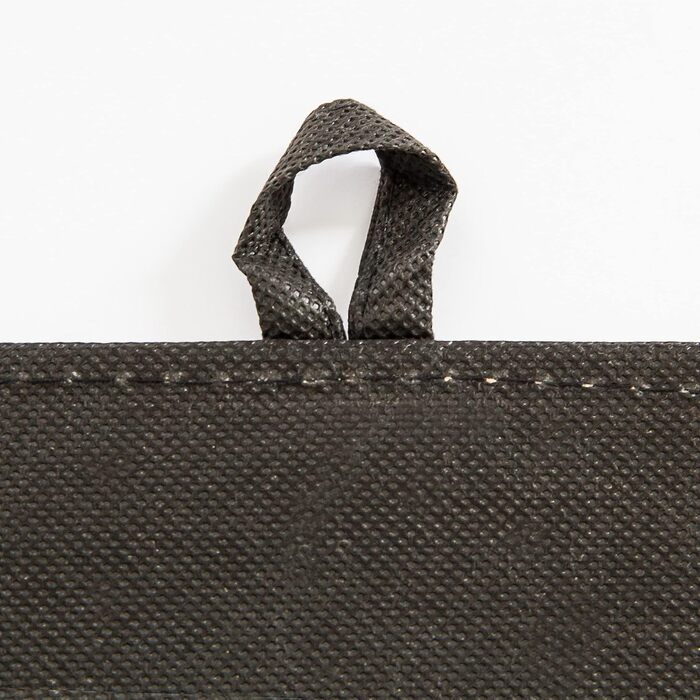 Relaxdays Sitzhocker, Leder, Schwarz, 38x38x38 cm