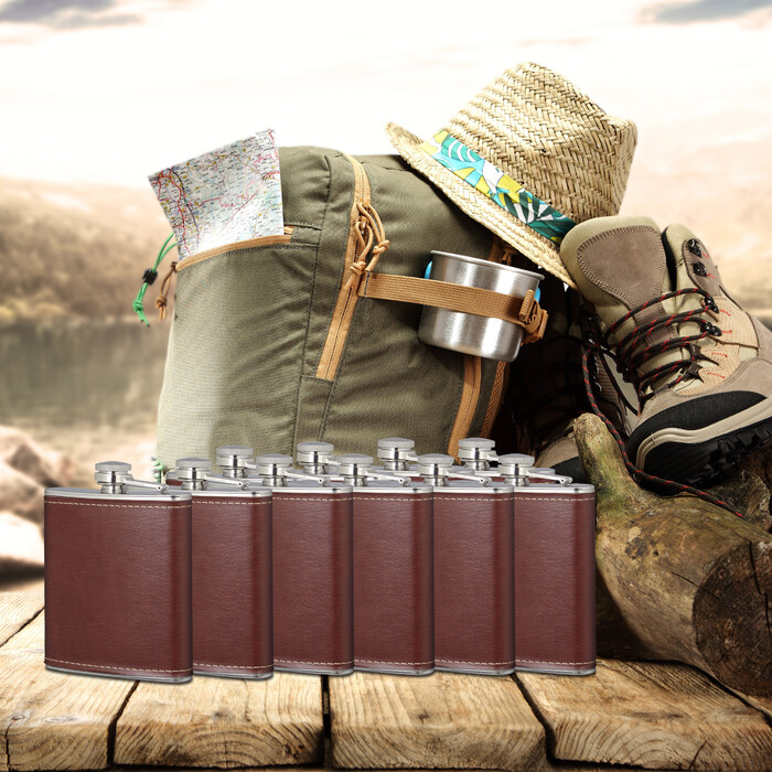 Relaxdays Flachmann 10er Set