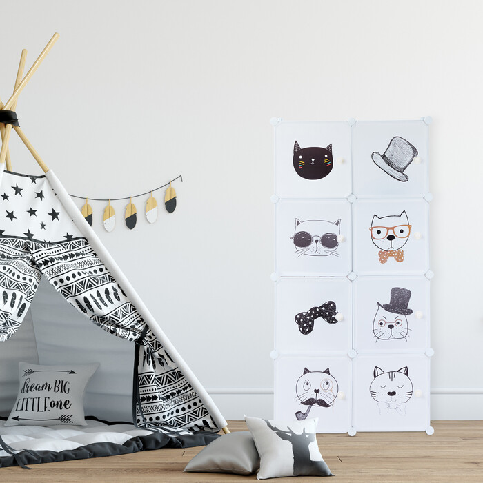 Relaxdays Steckregal für das Kinderzimmer
