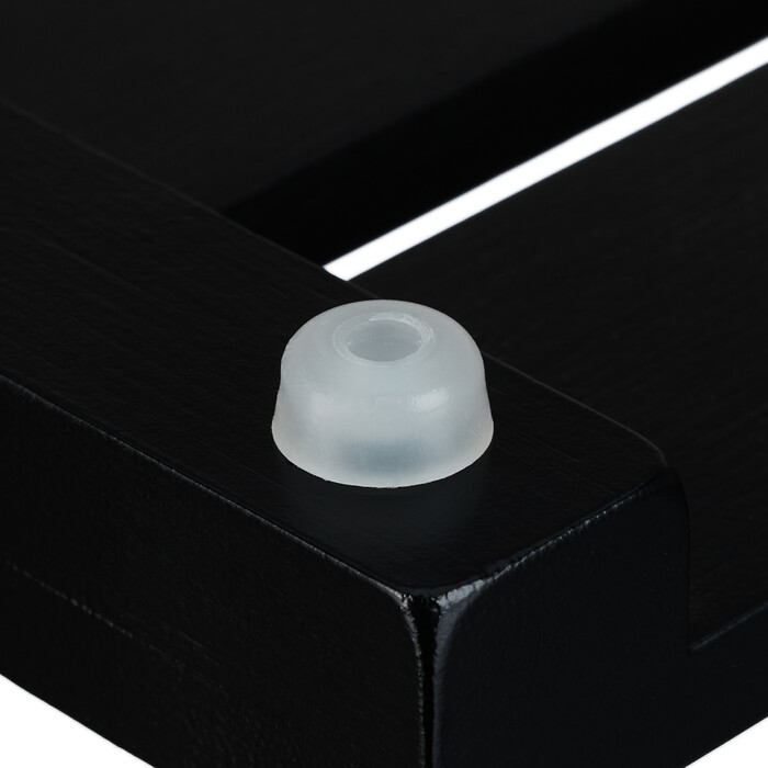 Relaxdays Bambus Badematte schwarz