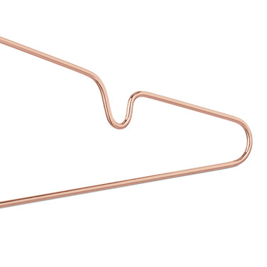 Relaxdays Kleiderbügel roségold 10er Set