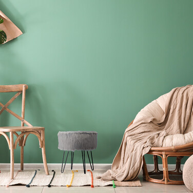Relaxdays Fellhocker grau