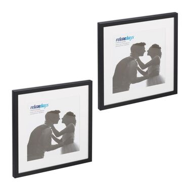 Relaxdays Bilderrahmen 38,5 x 38,5 cm 2er Set