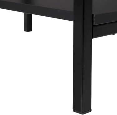 Relaxdays Schreibtisch neigbar, 3 Ablagen, mehrere Winkel, Computer- & Arbeitstisch, HxBxT: 75 x 110 x 55 cm, (Schwarz)
