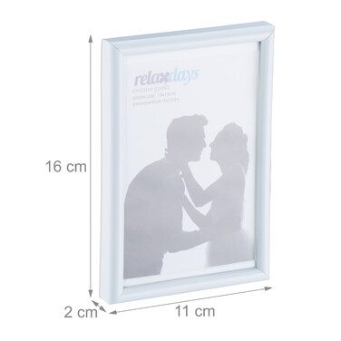 Relaxdays Bilderrahmen 2er Set 10 x 15 cm
