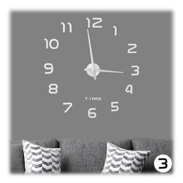 Relaxdays DIY Wanduhr mit 3D-Zahlen