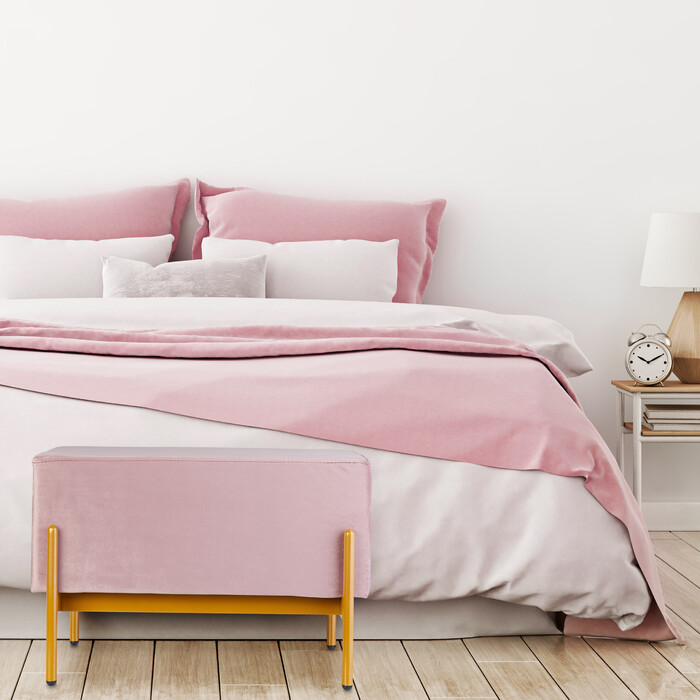 Relaxdays Sitzbank aus Samt