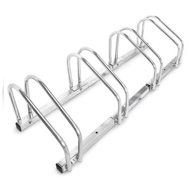 Relaxdays Fahrradständer 4 Fahrräder Stahl 1m
