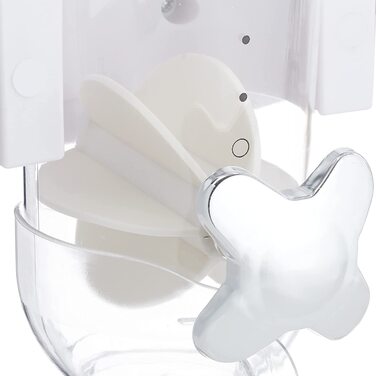 Relaxdays Müslispender, Wandmontage, 1,7 l Behälter, HBT 31x16x14 cm, weiß