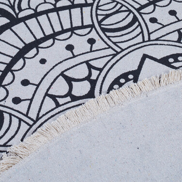 Relaxdays Runder Teppich im Mandala-Design