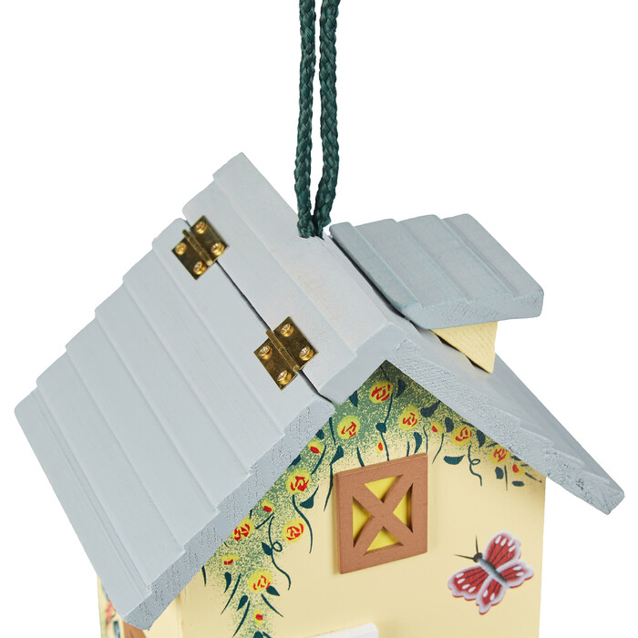 Relaxdays Vogelfutterhaus zum Aufhängen