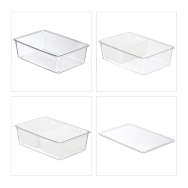 Relaxdays Kühlschrank Organizer 2er Set