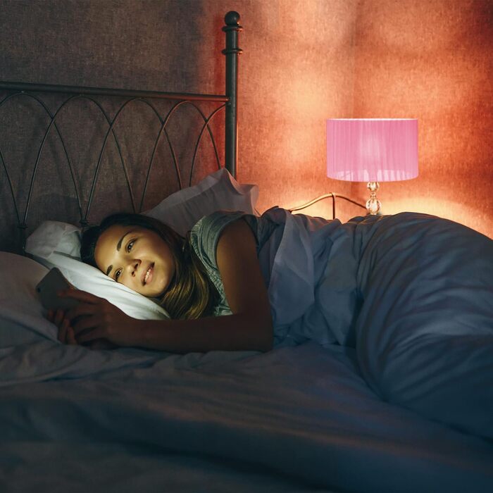 Relaxdays Tischlampe, Nachttischlampe im Kristalldesign, HxD: 54 x 29,5 cm, E27 Fassung, Tischleuchte mit Schirm, rosa