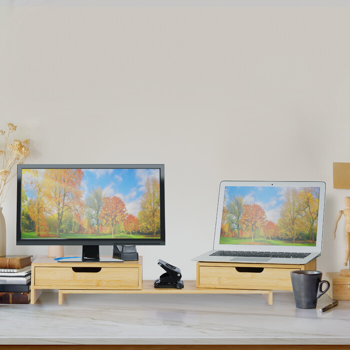 Relaxdays Monitorständer für 2 Monitore