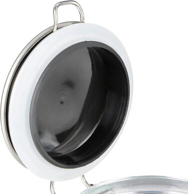 Relaxdays Einmachglas 3er Set, Bügelverschluss, 500-3000 ml, transparent