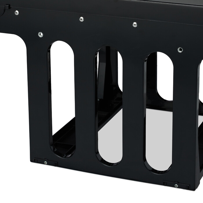 Relaxdays Einbaumülleimer schwarz 4x8 l