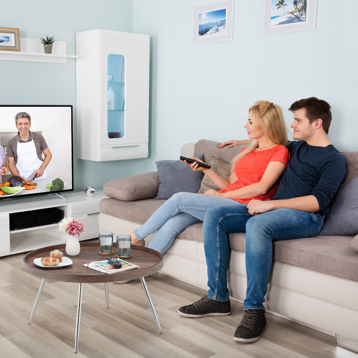 Relaxdays Runder Beistelltisch