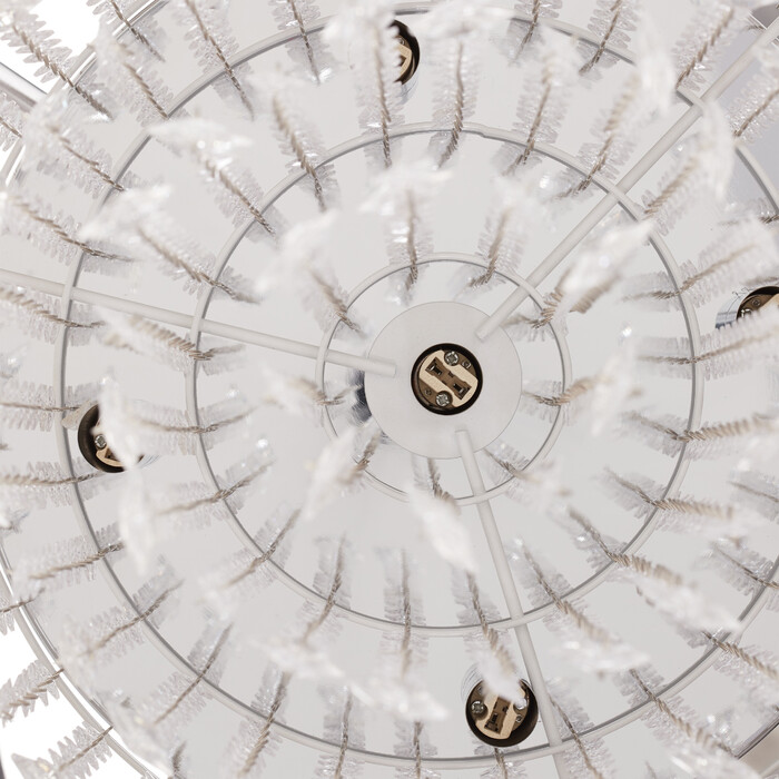 Relaxdays Deckenlampe Organza Kristall