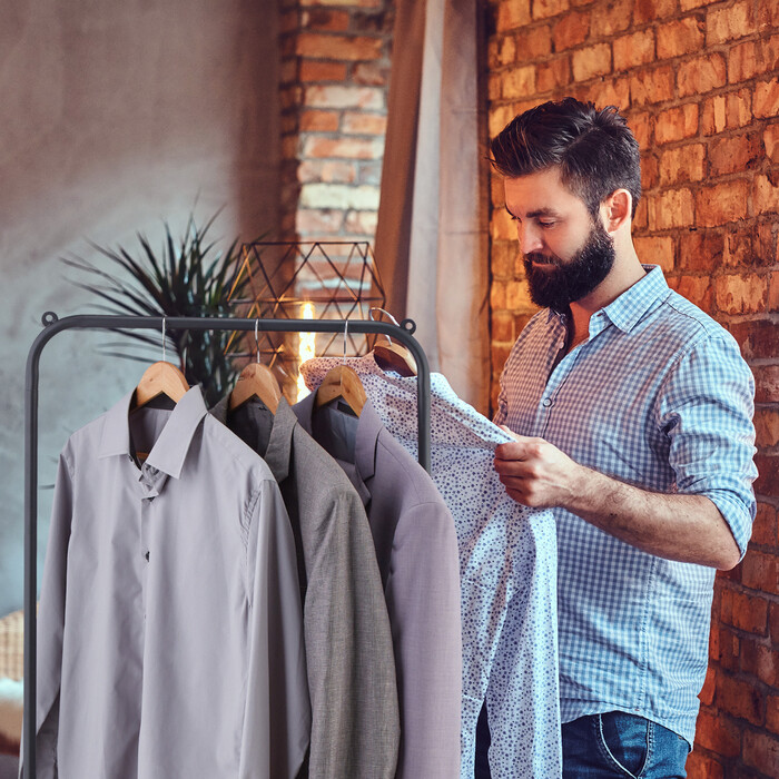 Relaxdays Metall Kleiderständer mit Ablage