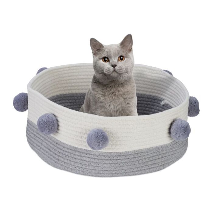 Relaxdays Katzenbett aus Baumwolle