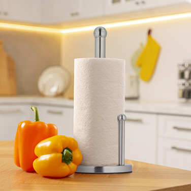 Relaxdays Küchenrollenhalter aus Edelstahl