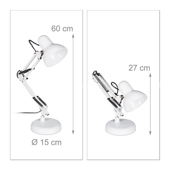 Relaxdays Retro Schreibtischlampe