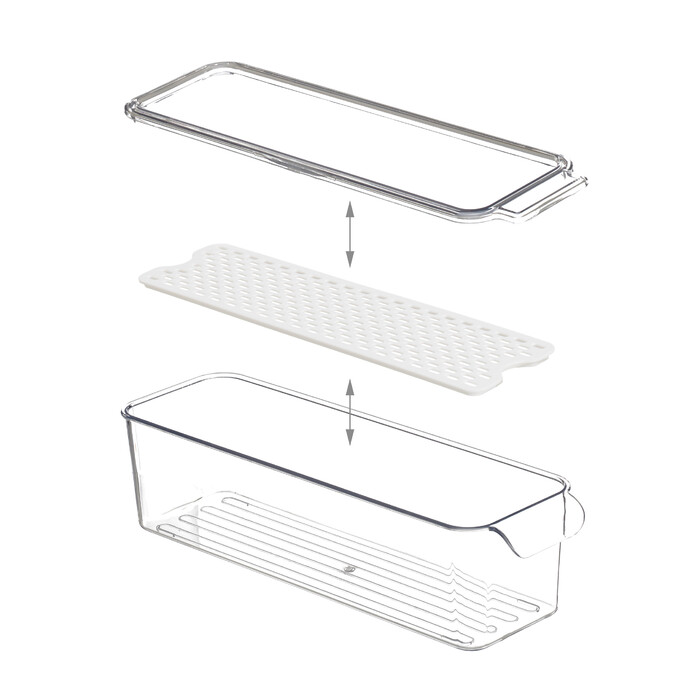 Relaxdays Kühlschrank Organizer 3er Set