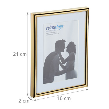 Relaxdays Bilderrahmen 2er Set 15 x 20 cm