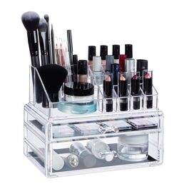 Relaxdays Make-Up Organizer mit 2 Schubladen