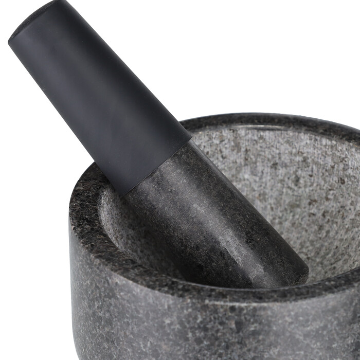 Relaxdays Mörser mit Stößel aus Granit
