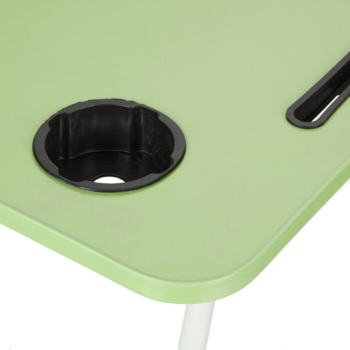 Relaxdays Laptoptisch mit Tablet- & Getränkehalter