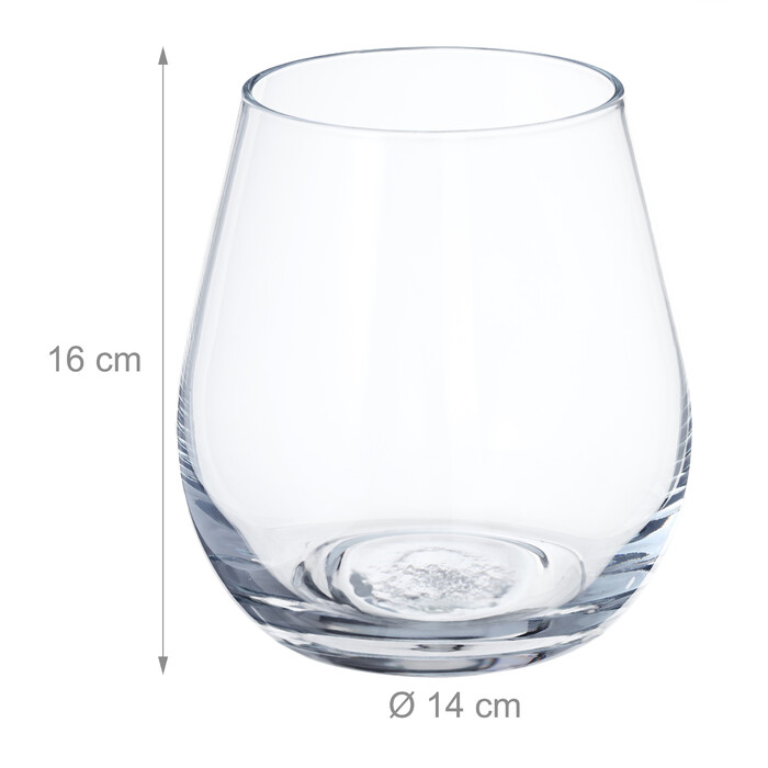 Relaxdays Blumenvase aus Glas