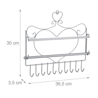 Relaxdays Wand Schmuckhalter
