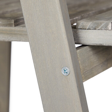 Relaxdays Blumentreppe Holz grau