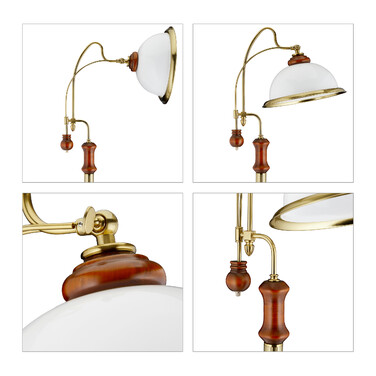 Relaxdays Stehlampe Jugendstil