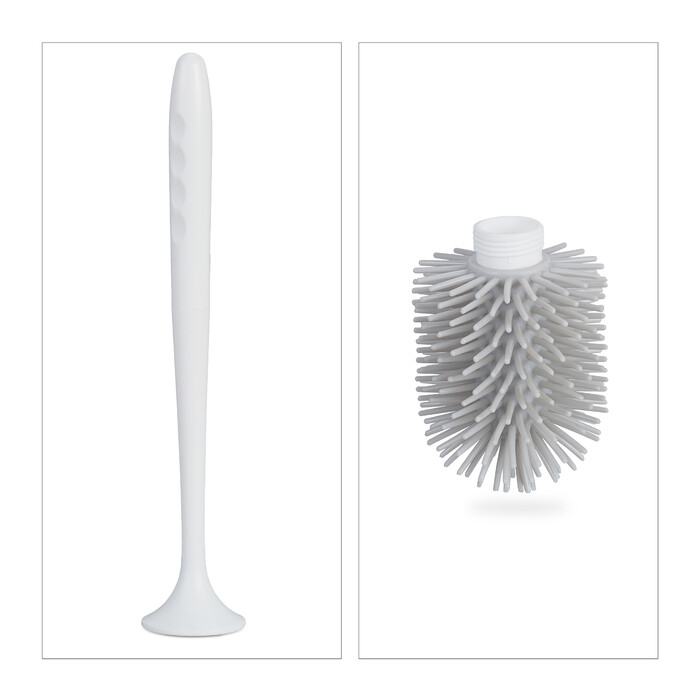 Relaxdays Toilettenbürste mit Wandhalterung