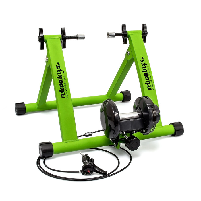 Relaxdays Fahrrad Rollentrainer mit 6 Gängen