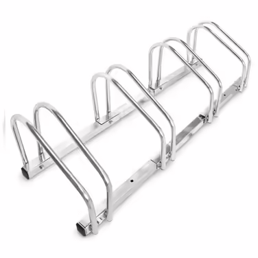 Relaxdays Fahrradständer 4 Fahrräder Stahl 1m