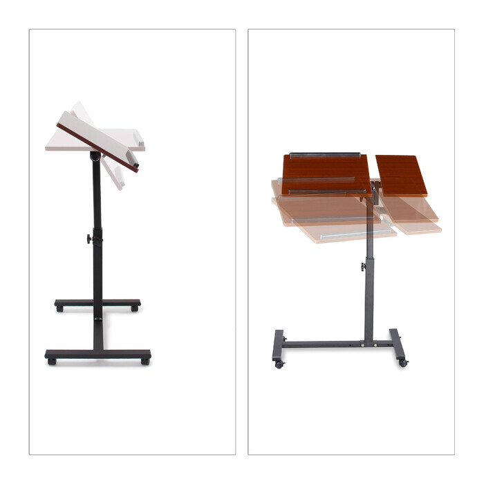 Relaxdays Laptoptisch mit verstellbarem Mauspad