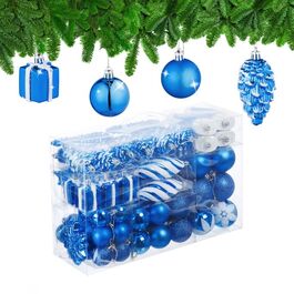 Relaxdays Weihnachtskugeln im 72er Set