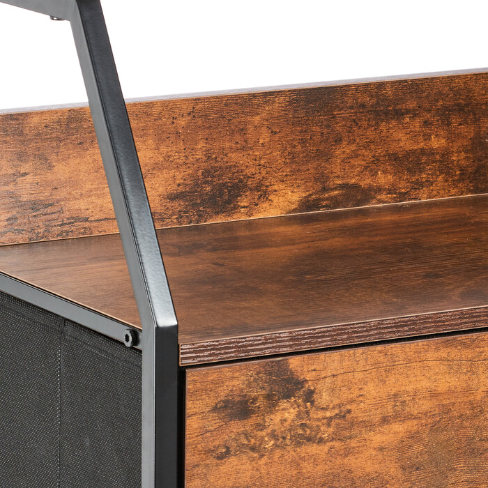 Relaxdays Standregal Industrial mit 3 Schubladen